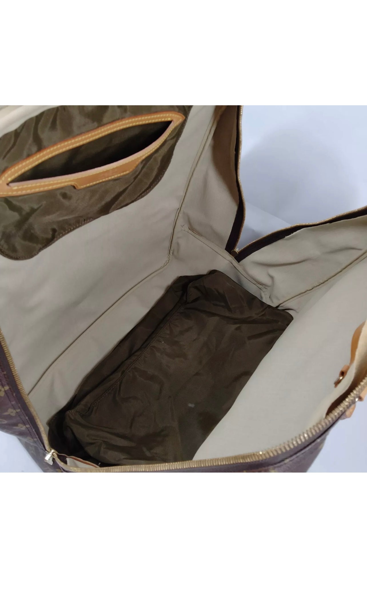 Pre-owned Louis Vuitton Canvas luggage LV Travel Bag M41443 Evasion Brown Monogram