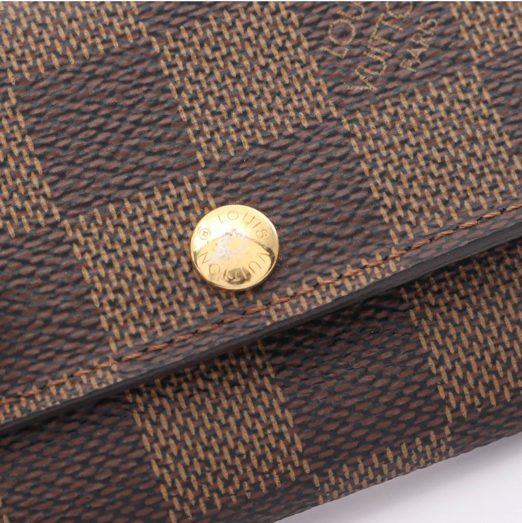 Multiple 6 Damier Ebene 6 Key Case PVC Brown