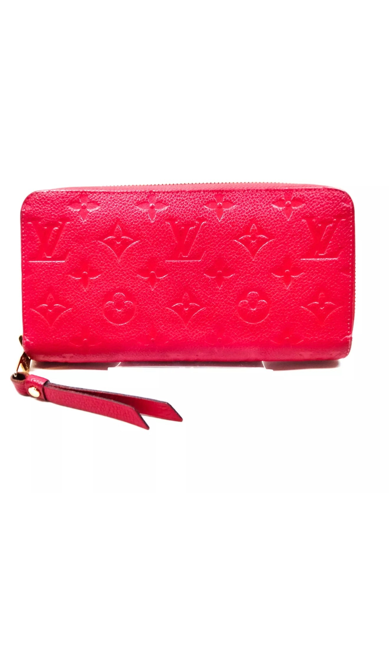 Pre-owned Louis Vuitton Monogram Empreinte small leather goods LV Long Wallet Pink 4511688