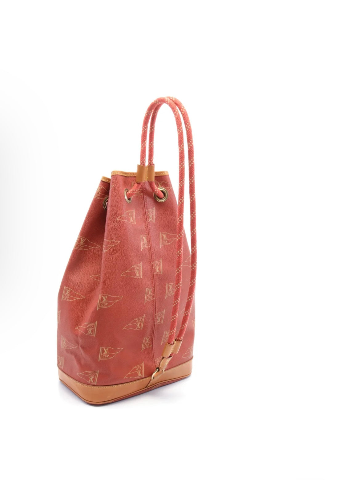 Saint Tropez Abogany Shoulder Bag PVC Red Brown cup 95th Annviversary Model