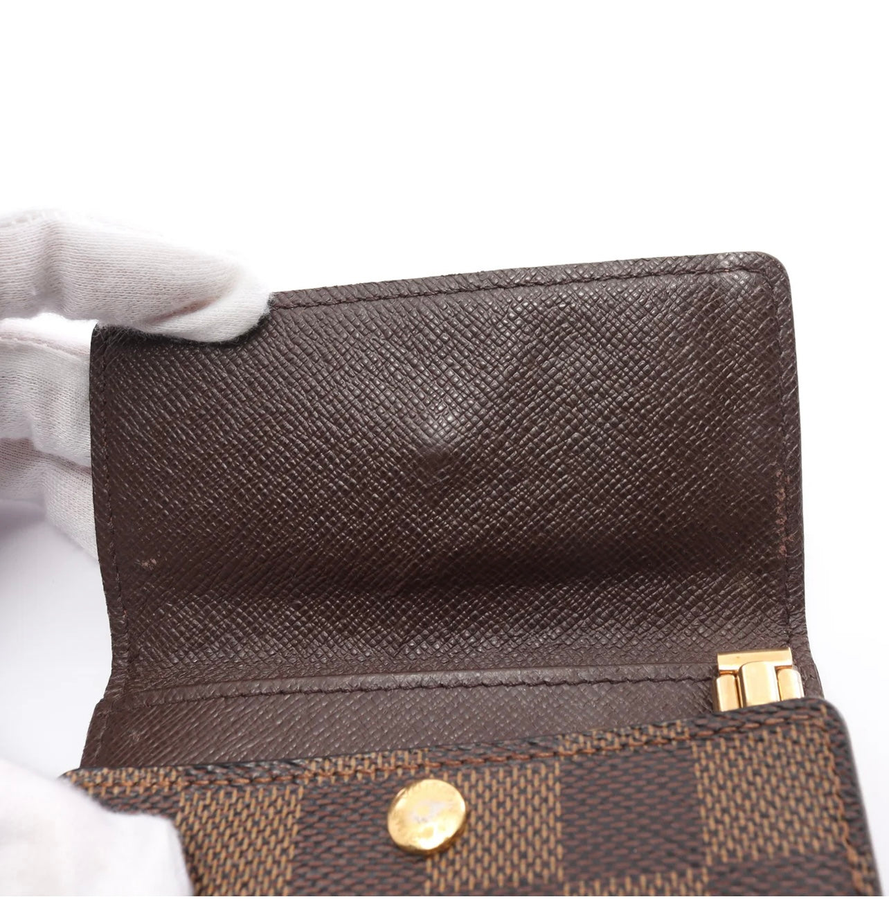 Multiple 6 Damier Ebene 6 Key Case PVC Brown