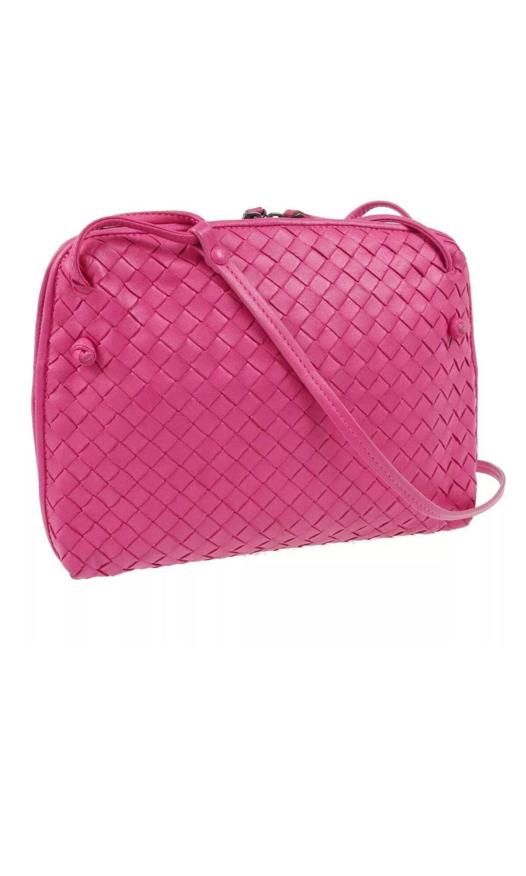 Pink Intrecciato Shoulder Bag B00378282Y XX01776
