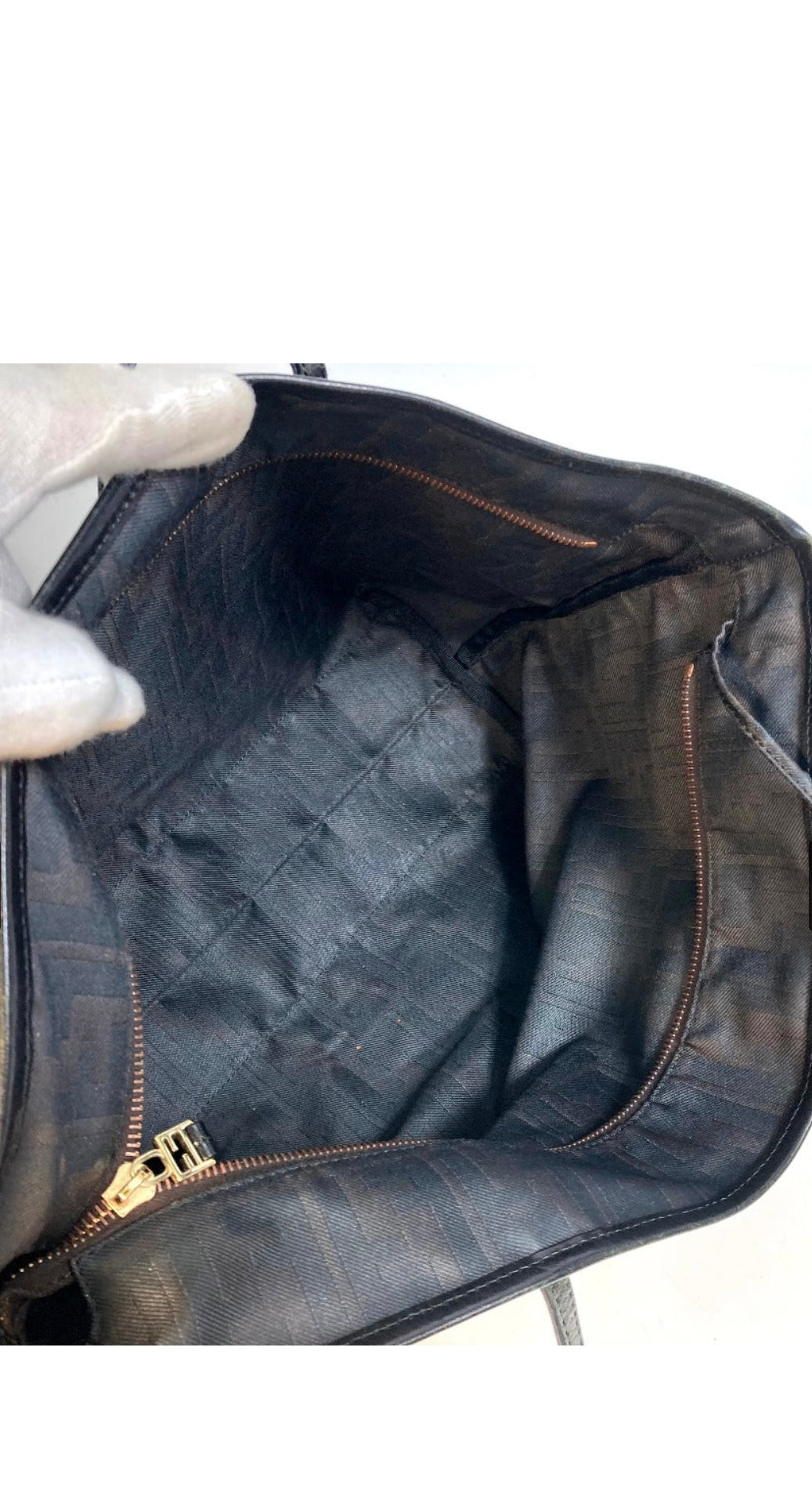 Bag  shawl FF Zucca Pattern with pouch fastener Nylon