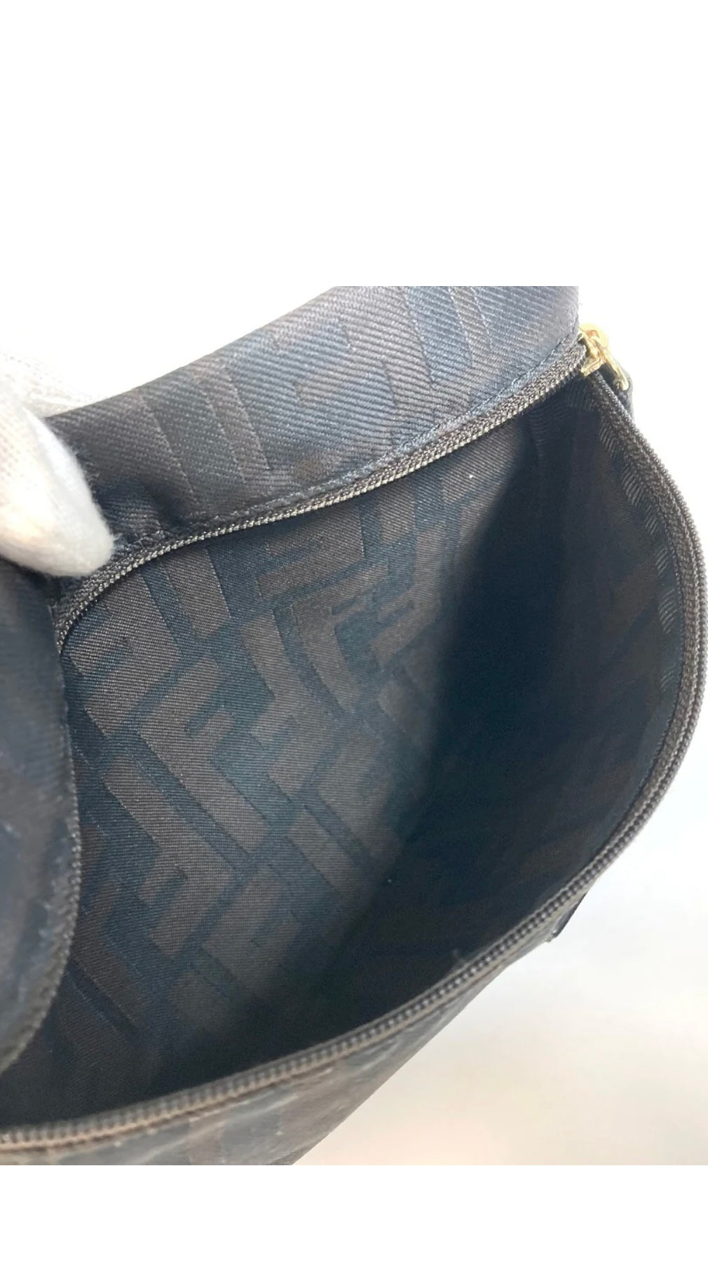 Bag  shawl FF Zucca Pattern with pouch fastener Nylon