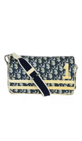 Pre-owned CHRISTIAN DIOR Canvas Crossbody Bags Trotter Sholulder Bag Coating Patent Leather